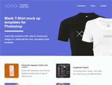 Tablet Screenshot of clothingtemplates.com